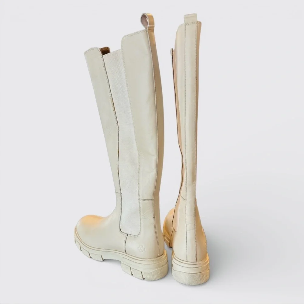 SUMMUM Woman Genuine Leather Knee-High Boots | Chic Minimalist Designer Boot